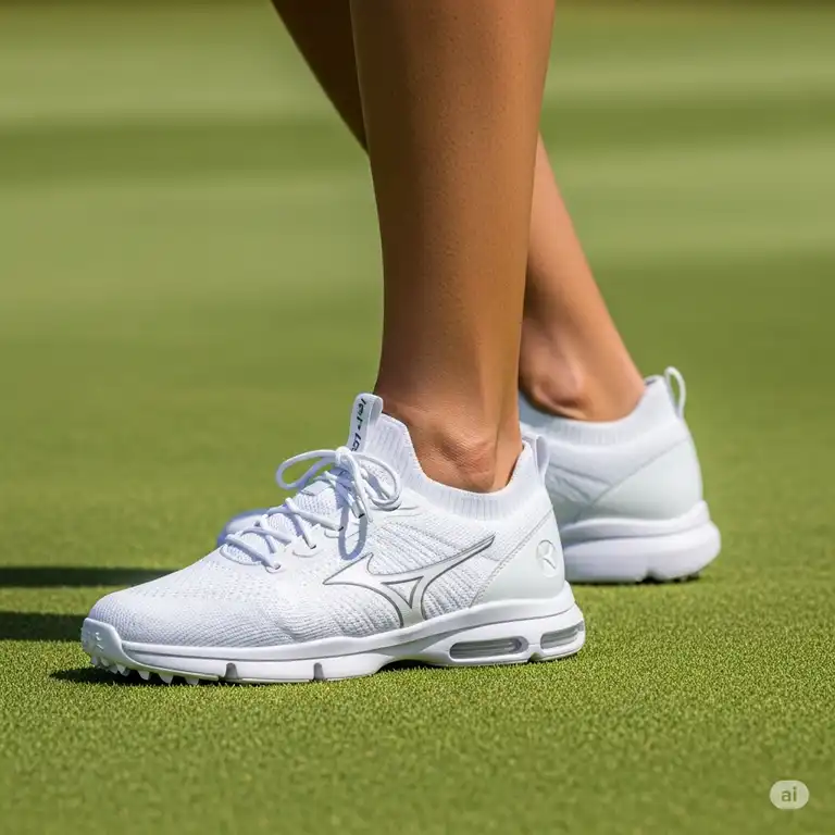 Discover the best spikeless golf shoes for ultimate comfort and stability, as seen on this golfer on the fairway.