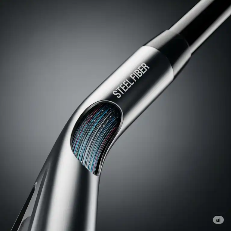 High-performance golf club featuring a durable **steel fiber golf shafts** for enhanced feel and control.