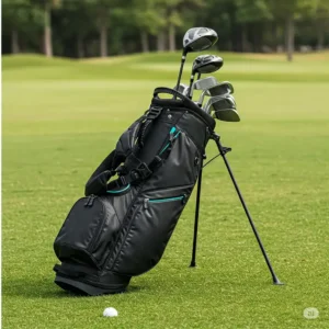 Lightweight stand golf bag with comfortable straps, ideal for walking the course, showcasing a best golf bag design.