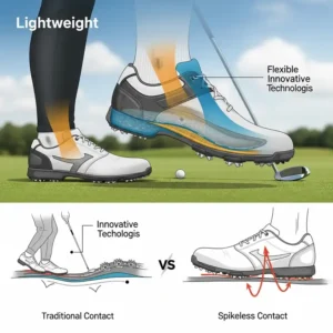 Reduce fatigue during play with the best spikeless golf shoes, thanks to their lightweight construction.