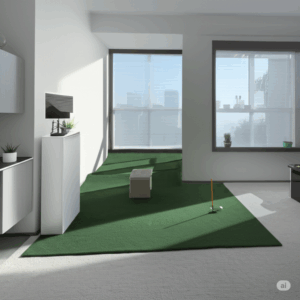 "Choosing the best golf simulator screen for realistic gameplay." 