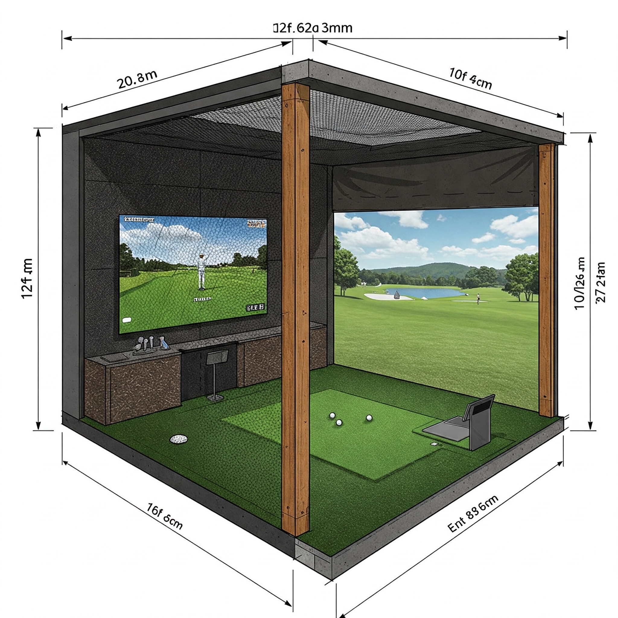 10 Best Golf Simulator Enclosure Options For Incredible Home Practice ...