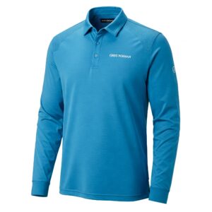 Long-sleeved greg norman golf shirts, ideal for cooler weather or sun protection on the course.