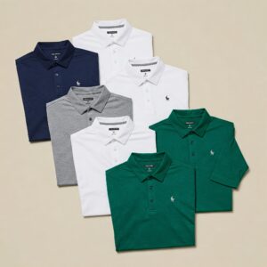 Explore various color choices available for long sleeve golf shirts.