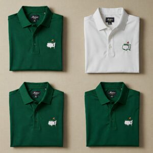 Collection of masters golf shirt in various popular colors, ideal for golf enthusiasts.