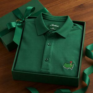 Masters golf shirt presented as a perfect gift for a golf lover.