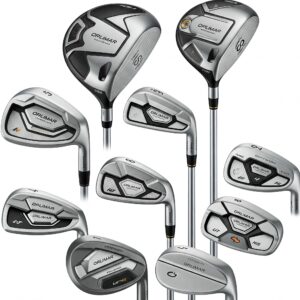 An Orlimar Golf Clubs bag filled with a set of Orlimar golf clubs, ready for the course.