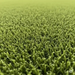High-quality artificial turf on a golf chipping mat designed for realistic practice.