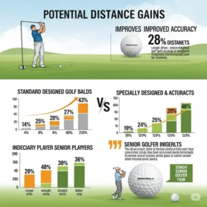 "A golf ball positioned near the hole on a putting green, representing the short game control offered by the best rated golf balls for seniors."