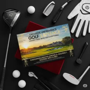 Exclusive golf experience voucher, an unforgettable gift for the golfer who has everything.