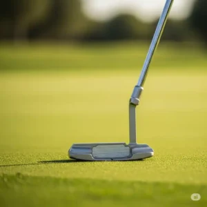 "A lightweight golf bag filled with a complete set of ladies petite golf clubs, ready for a round."