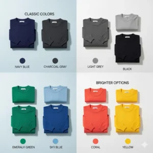 A quarter-zip pullover sweater, a popular choice for warmth and freedom of movement on the golf course. 
