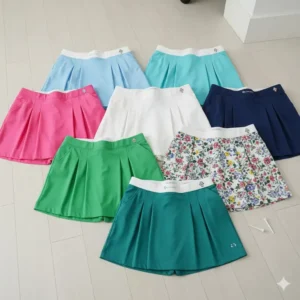 Comfortable, pleated girls golf clothes skirts in a variety of colors perfect for junior players.