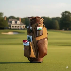 Image showing the ample storage capacity and organized pockets of shapland golf bags.