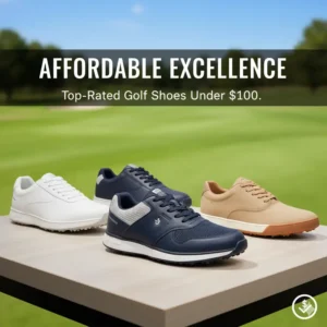 A selection of affordable mens golf shoes that are highly rated for value and quality.