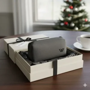 The packaged golf valuables pouch, making it the perfect gift idea for any golfer.