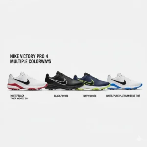 All available colorways of the Nike Victory Pro 4, the signature scottie scheffler golf shoes.