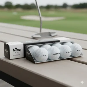 An image showing five dozen Vice Pro Soft golf balls, promoting the value and bulk pricing options available for this popular tour ball.