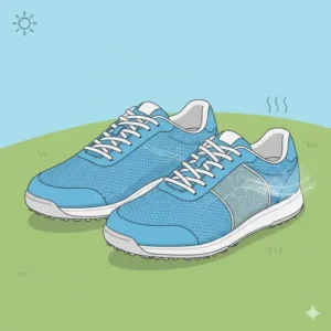 Lightweight mesh popular womens golf shoes designed for airflow and comfort during summer rounds.