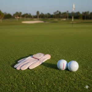 A soft cabretta leather glove for women, an essential entry in a list of must-have ladies golf items.