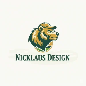 The iconic Golden Bear logo, representing the successful Nicklaus Design company specializing in jack nicklaus golf courses worldwide.