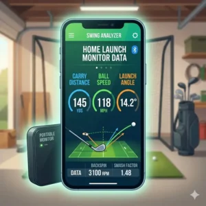 Data accuracy comparison chart featuring the best affordable launch monitor for home models